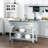 Versatile Kitchen Island With Sturdy Construction And Stylish Stainless Steel Top