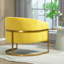 Fauteuil d'appoint rembourré de luxe avec cadre en velours, fauteuil de coiffeuse polyvalent et polyvalent pour l'intérieur et la maison-619829792