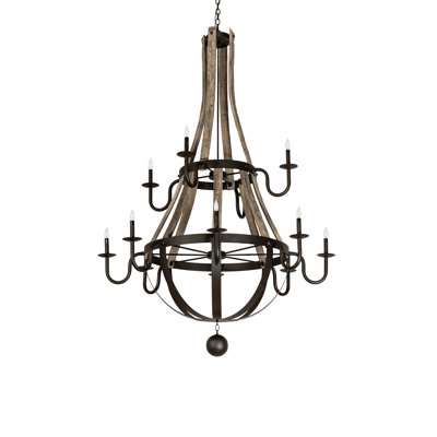 Rustic Lodge 12 - Light Chandelier