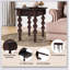 Table de bout en bois massif avec tiroir, assemblage facile pour le salon, table d'appoint Vintage-2033964735