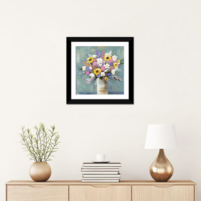 «Mixed Pastel Bouquet I», reproduction sur toile