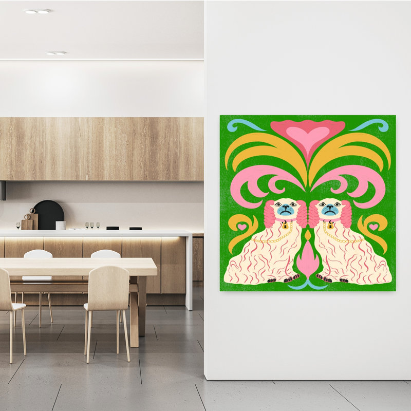 Art contemporain rétro, H 48 po x l 48 po