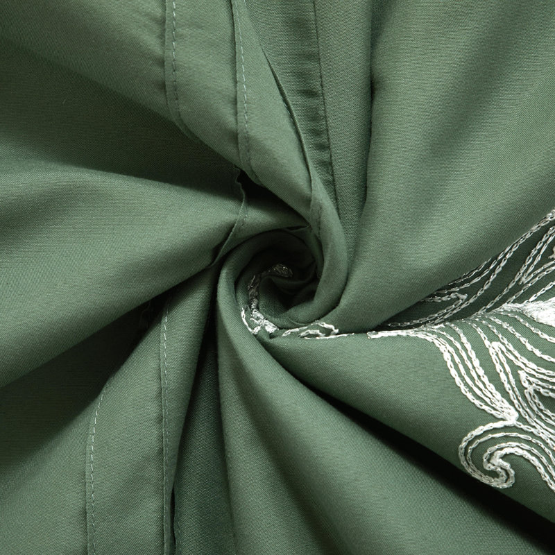 Ensemble d'édredon traditionnel 7 pièces Kelly, Grand, Vert