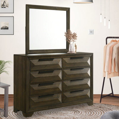 Commode 8 tiroirs avec miroir Boudin