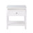 Dylan Wooden End Side Table Nightstand With Glass Top And Drawer-1640428773