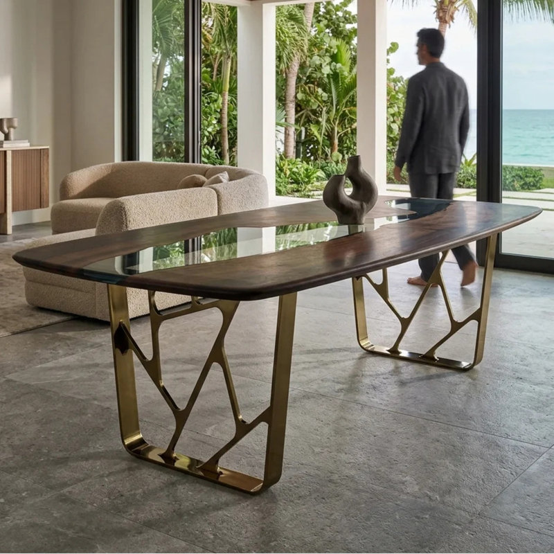 Table de salle à manger Ombrone, L 42 po x L 72 po