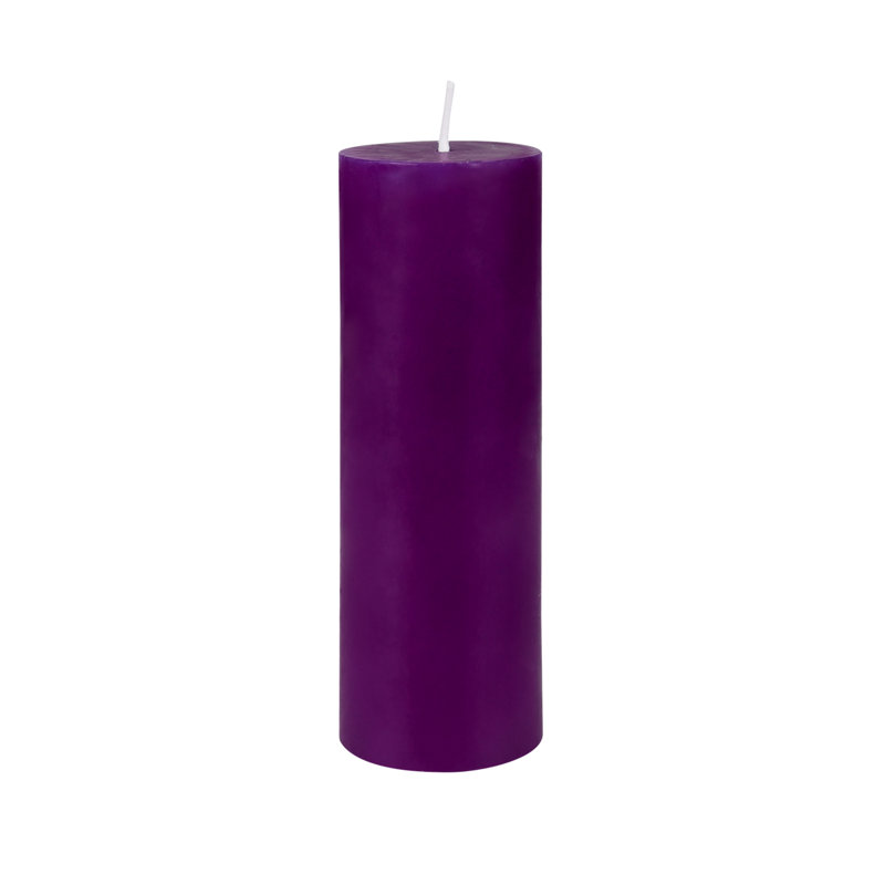Bougie flottante 2 x 6 pouces, 24, Violet, H 6 po x l 2 po x P 2 po