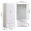 Ruthy Solid Manufactured Wood Armoire, White