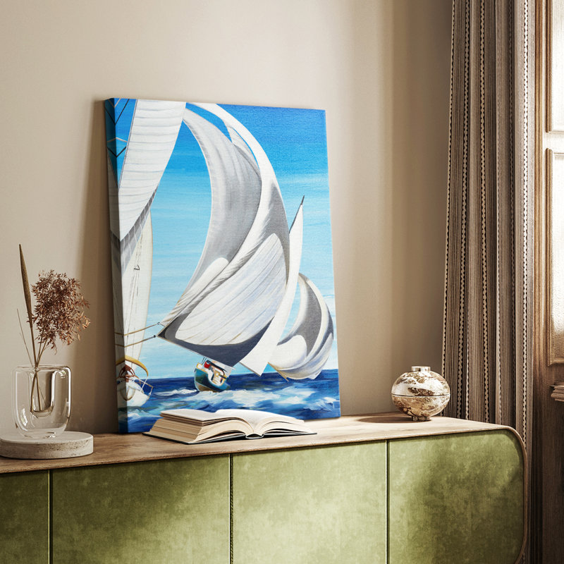 SUR LA MER OUVERTE - Galerie Cavas sur mesure, H 18 po x l 12 po
