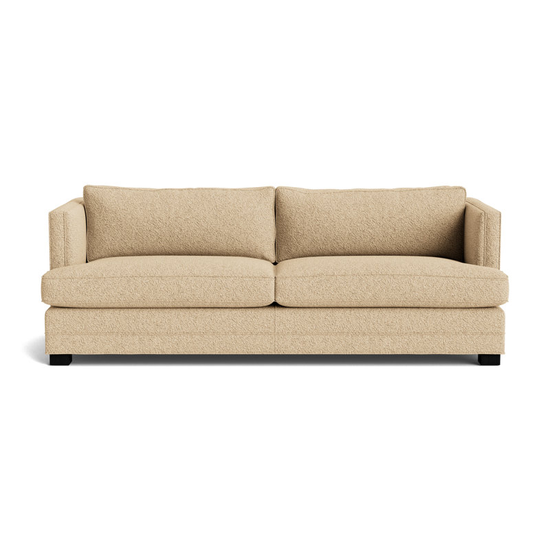 Keaton No Nail 84 Sofa, Berber - Dune, Black