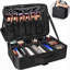 Trousse à maquillage Grande trousse à maquillage Trousse de train professionnelle Boîte de rangement imperméable pour organisateur de maquillage 16,5 pouces