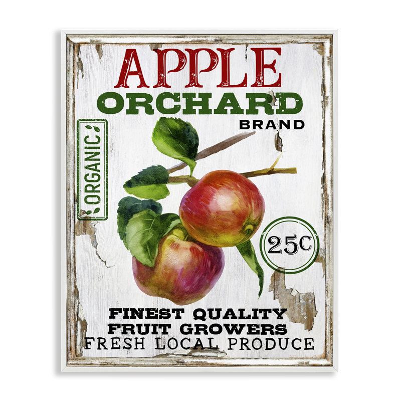 «Farmhouse Style Apples», estampe numérique par Creatif Belle, H 30 po x l 24 po
