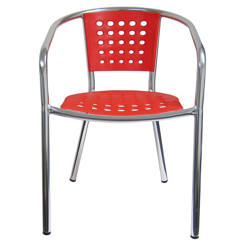 Chaise de patio Brado, Rouge