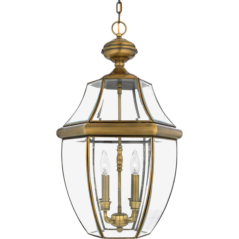 Newbury 4 - Light Outdoor Lighting, Antique Brass