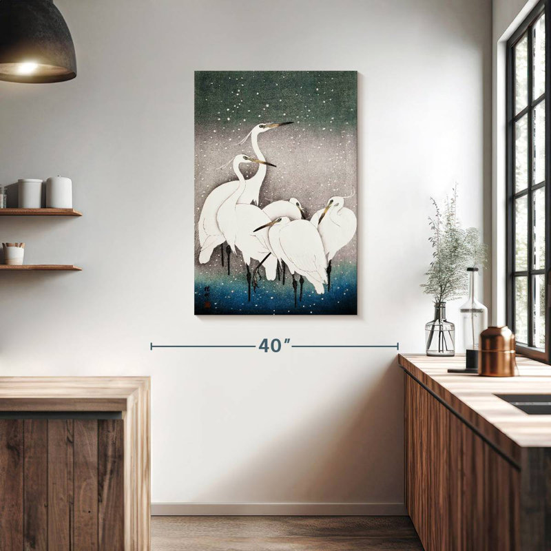 Brampt Group Of Egrets, 39" H x 26" W