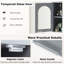 Framed Mirrored Medicine Cabinet Adjustable Shelves