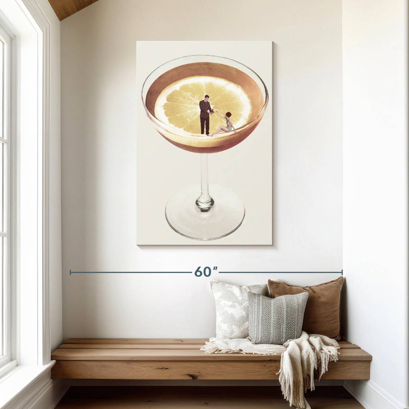 Yarlin My Drink Needs A Drink, 45" H x 30" W