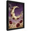 Reproduction d'art encadrée noire rétro fleur lune-643326873