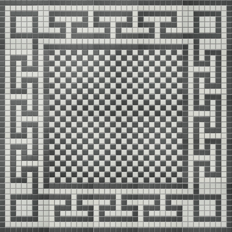Carreau de mosaïque en porcelaine carré 1 3/4 po x 11 3/4 po Gotham
