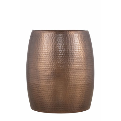 Exquisite Aluminum End Table with Glossy Hammered Design for Stylish Homes
