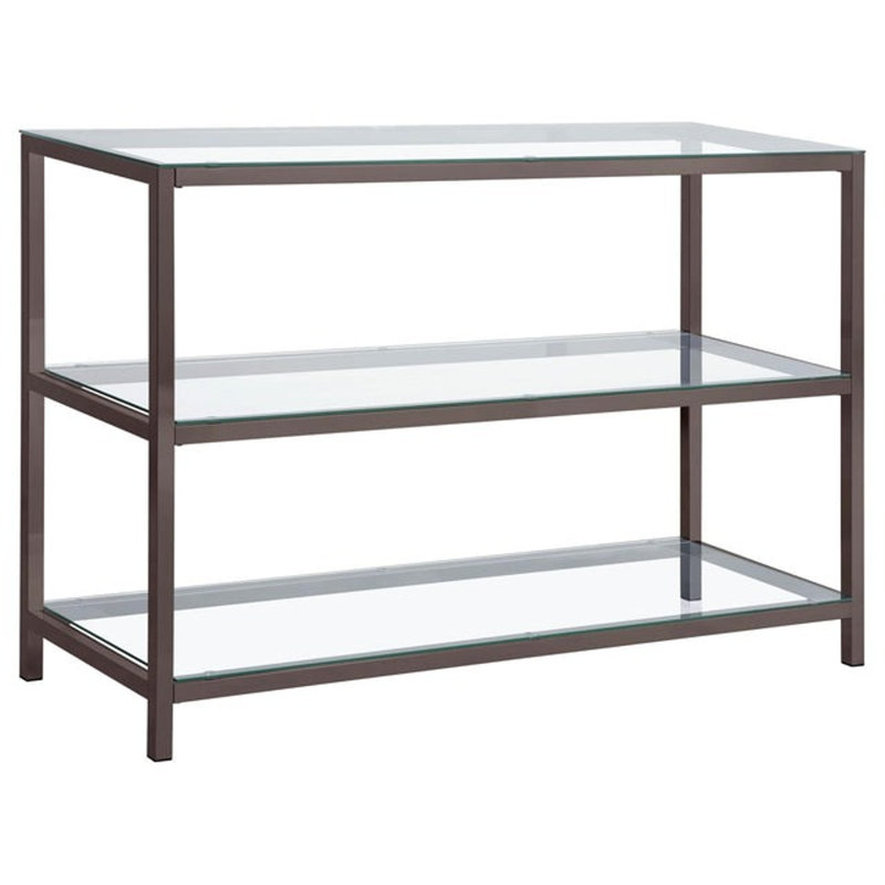 Console Nickel, H 32 po, Nickel noir