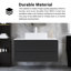 36 po W Meuble-lavabo mural simple gris avec lavabo
