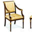 Upholstered Arm Chair in Beige
