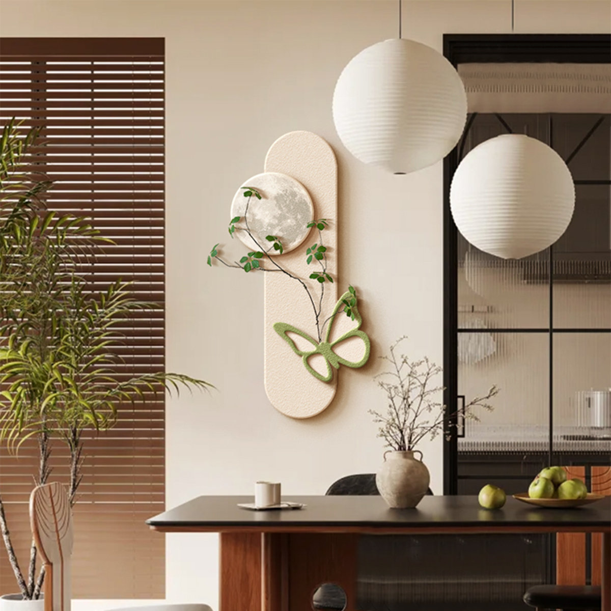 Stylish Home Interiors 10.24" White + Green Sandstone Wall Art Wayfair