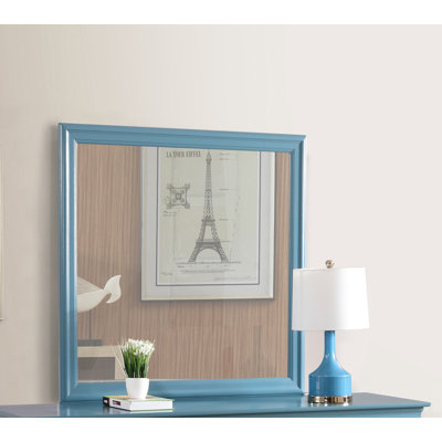 Miroir Glory Furniture Louis Phillipe G3180-M, bleu sarcelle