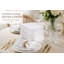 Serviettes de table blanches en coton Bedding Craft, ensemble de 12-767234435-767234436
