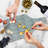 Ambesonne Eiffel Tempered Glass Cutting Board French Travel Pattern Multicolor