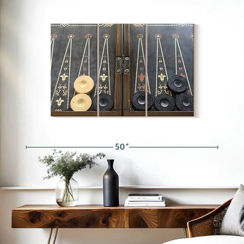 Table de backgammon Senne, H 24 po x l 38 po