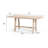 Patio Mediterranean Style Acacia Wood Dining Table-99411823