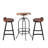 Jaineel 2 - Person Solid Wood Top Four Leg Dining Set