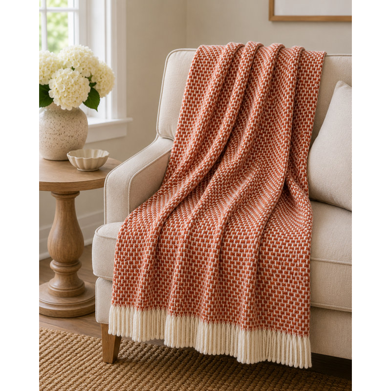Grain of Rice Throw, Terra Cotta