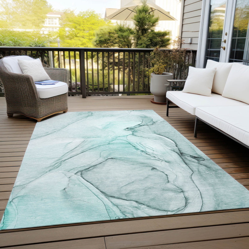 Tapis intérieur / extérieur Alfonzo avec envers antidérapant, Rectangle 2 pi 6 po x 3 pi 10 po