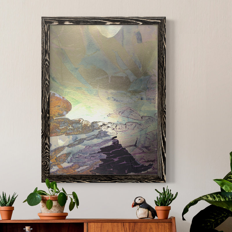 Toile encadrée de qualité supérieure Monet's Landscape, H 24 po x l 20 po x P 1 po, Noir