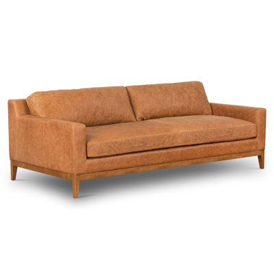 Zyon 90'' Full Grain Italian Leather Sofa