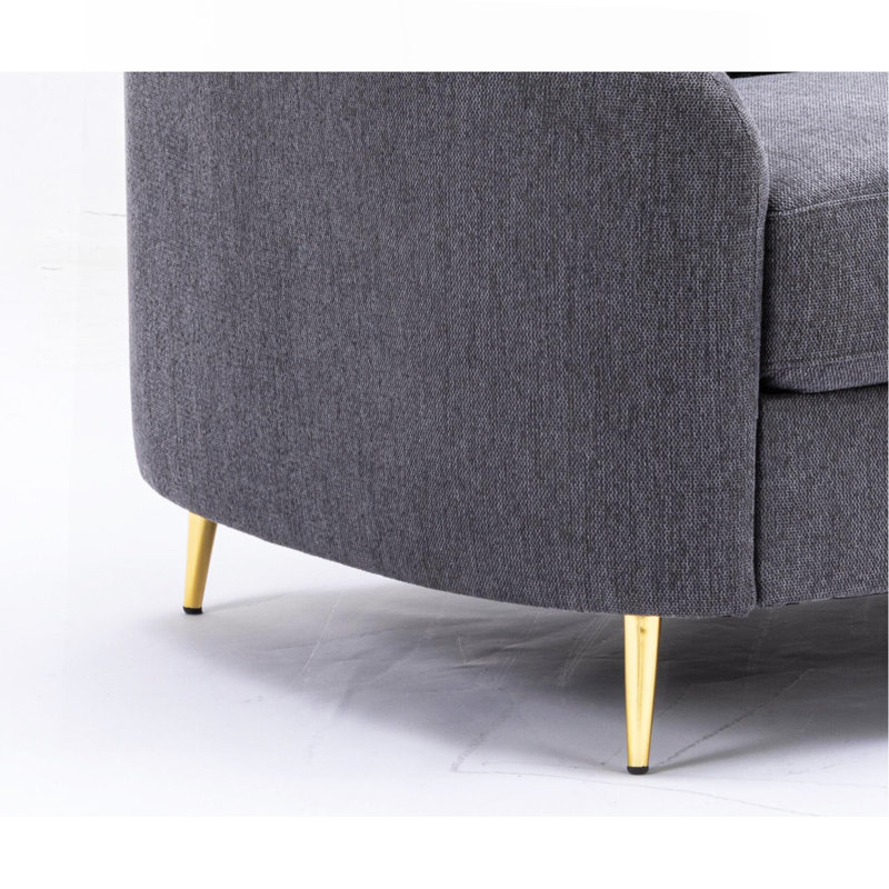 Gray Linen Sofa