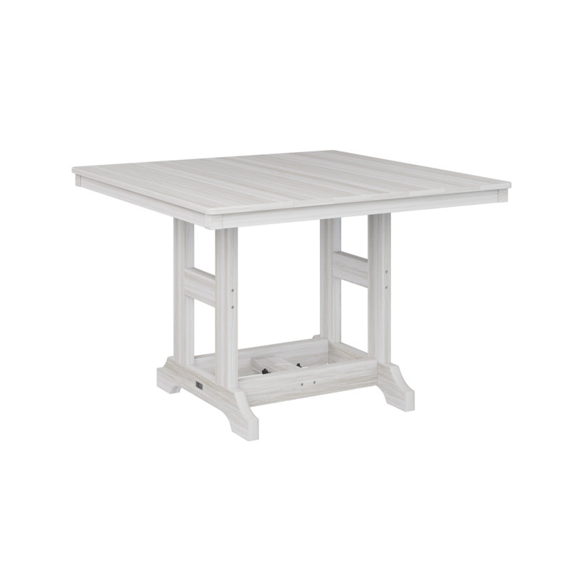 Berlin Gardens Garden Classic Square Table, Seashell, 39.5" H x 44" W x 44" D