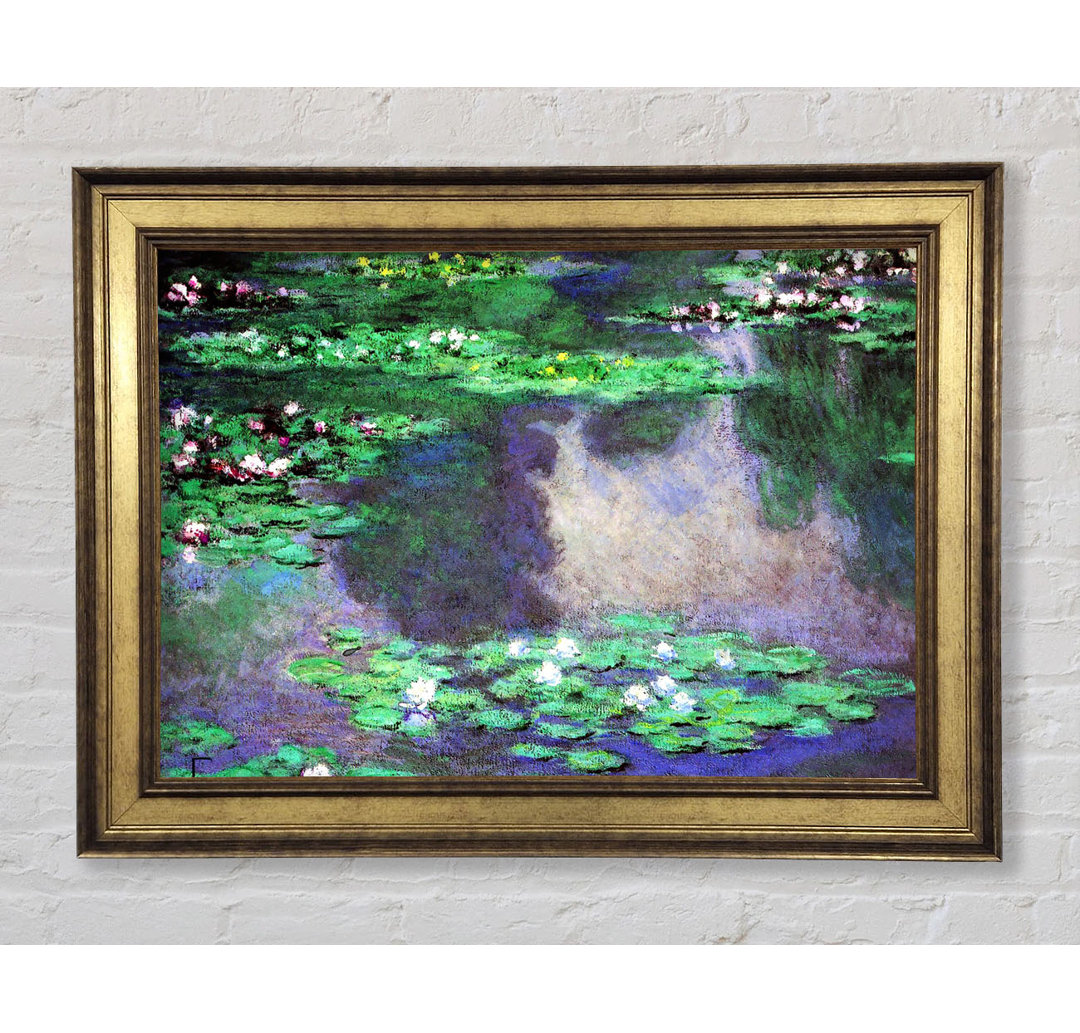 Monet Meeresrosen Wasserlandschaft - Einzelner Bilderrahmen Kunstdrucke