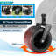 Campeurs pliants noirs et orange