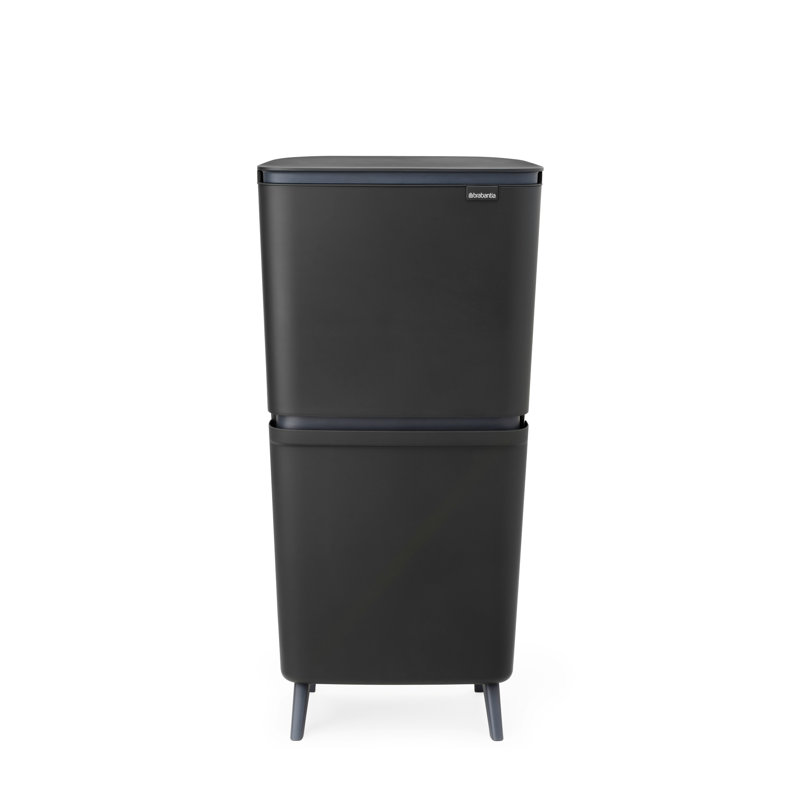 Brabantia Sortup Recycle Bin Hi, 25+10+10 Litre, Dark Grey