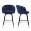 Tabouret de bar et de comptoir pivotant et rembourré de 66 cm (26 po) avec cadre en métal, supporte jusqu'à 159 kg (350 lb)-938769264