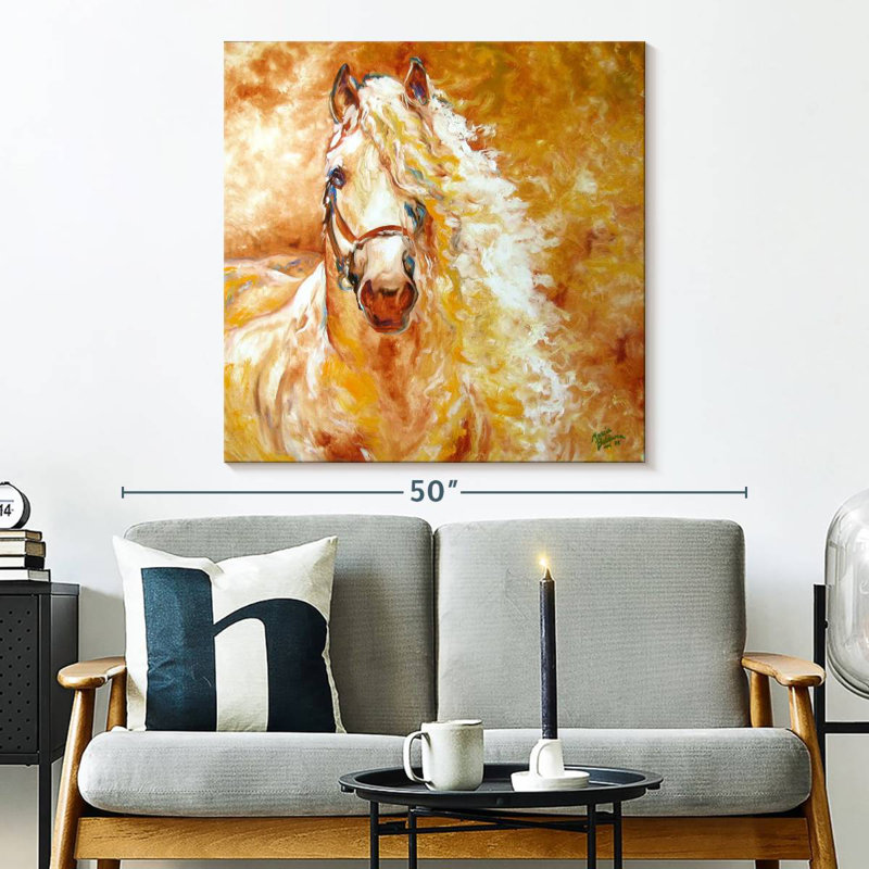 Brampt Golden Grace andalou équin, H 33 po x l 33 po