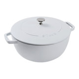 Staub Cast Iron Round Cocotte, Dutch Oven, 5.5-Quart, Serves 5-6, Made In France, Peony Pink