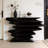 Curved Wave Sculpture Hall Accent Console Table
