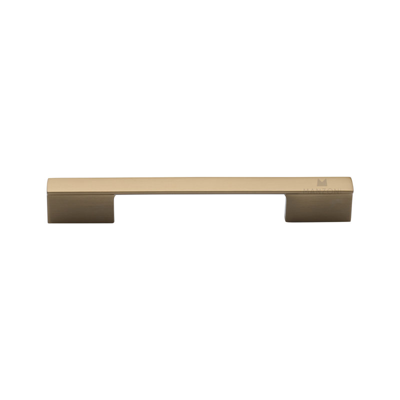 Bar Pull, Satin Brass, 6 5/16"
