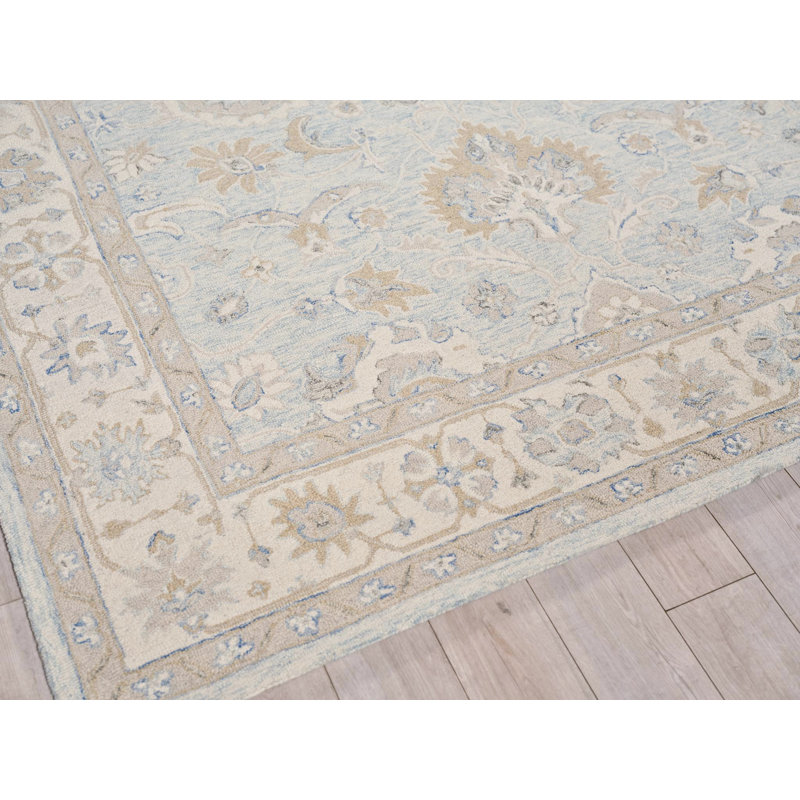 Marietta Oushak Hand-Tufted New Zealand Wool On Canvas Area Rug, Rectangle 10' x 14'