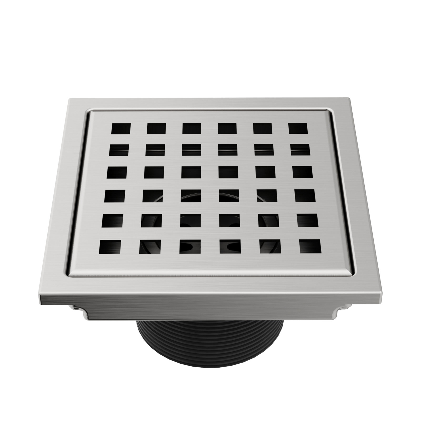 Elan Square Shower Drain, Brushed Nickel